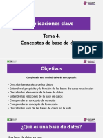 Unidad 2. Tema 4. Conceptos de Bases de Datos