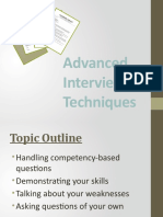 Advanced Interview Techniques