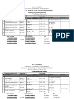 5th Year Exit Exam Class Schedule