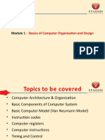 Module 1 - Basic Computer Organization and Design-1