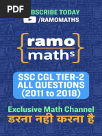 Ramo Maths - SSC CGL Mains Compilation - Bilingual