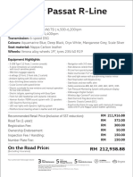 Volkswagen Passat R Line Price List