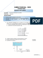 Examen Parcial-2023-MECÁNICA DE FLUIDOS I