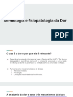 Semiologia e Fisiopatologia Da Dor