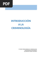 Introducción A La Criminología