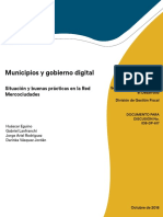 Municipios y Gobierno Digital Situación y Buenas Prácticas en La Red Mercociudades