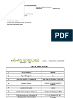 Mock Drill Template