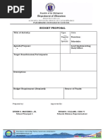 Budget Proposal Template