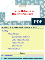 4.4 Reactive System Material Balance