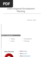 Urban-Regional Development Planning Lecture