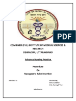 Procedure-Nasogastric Tube Insertion