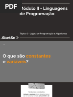 Modulo 2 Aula 15 Tipos de Dados e Operadores