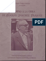 La Filosofía Política de Adolfo Sánchez Vázquez, Antes y Después Del Derrumbe Del Socialismo Real