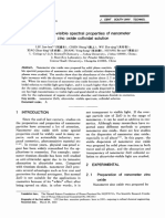 Ultraviolet-Visible Spectral Properties of Nanometer Zinc Oxide Colloidal Solution