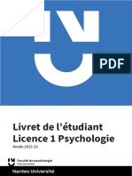 LIVRET ETU L1 PSYCHO 2022-2023 Au 08 - 12 - 2022