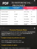 Coesão Referencial - Pronomes