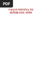 9 Days Novena To Sto Nino