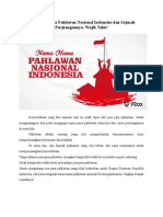 Daftar 20 Nama Pahlawan Nasional Indonesia Dan Sejarah Perjuangannya