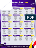 Calendario de Juego Fase 1: Fecha 1 Fecha 2 Fecha 3