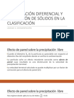 Precipitación Diferencial y Separación de Sólidos en La