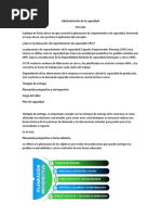 Administración de La Capacidad Foro Dos