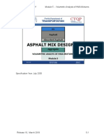 Mod 5 Asphalt Mix Design REL10 Volumetric Analysis of HMA Mixtures