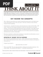 Key Income Tax Concepts