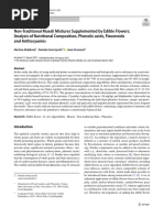 Non-Traditional Muesli Mixtures Supplemented by Edible Flowers-Analysis of Nutritional Composition, Phenolic Acids, Flavonoids and Anthocyanins