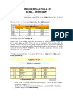 EXCEL (Ejercicios Distancia REPASO TEMA 4)