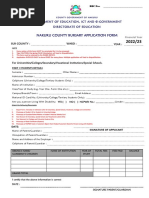 County Bursary Applicationform 202223