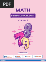 Class 3 Math Printable Worksheet 12