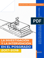 La Investigacion Intervencion Posgrado 2017 2018