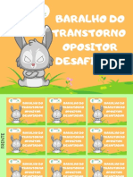 Baralho Do Transtorno Opositor Desafiador