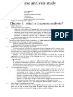 Discourse Analysis Study Guide