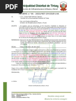 Informe N.° 06 - de La Dirección de Infraestructura Urbano y Rural