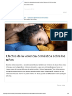 Efectos de La Violencia Doméstica Sobre Los Niños - Oficina para La Salud de La Mujer