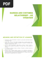 Banker and Customer Relationship 