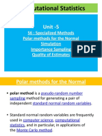 Computational Statistics: Unit - 5