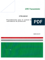 Procedimiento para Control de Ajustes en Relevadores de Protección