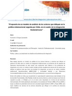 Propuesta de Un Modelo de Análisis de Los Actores