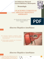 Complicaciones Torácicas Del Absceso Hepático Amibiano: Neumología