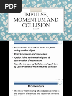 Lesson 19-Impulse, Momentum and Collision