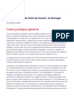 Profil National de Droit Du Travail - Le Senegal