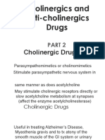 1B Cholinergics and Anticholinergics Drug - Student