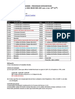 Distribuicao de Aulas 2o Sem 2022