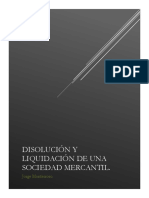 Disolución y Liquidación de Una Sociedad Mercantil