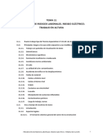 Evaluacion y Prevencion de Riesgos. Trabajo en Altura