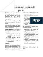 Curso Clinico Del Trabajo de Parto