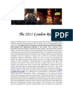 The London Riots & Other News