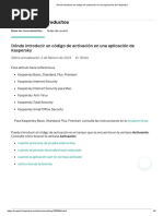 Kaspersky Manual - Introducir Clave de Licencia